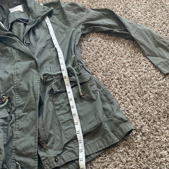 IRIS Army Green Utility Zip Up Jacket Size Small - Picture 10 of 10